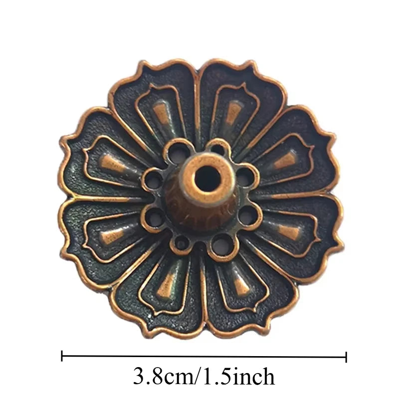 Metal Zen Lotus Buddha Incense Burner Incense Diffuser Incense Stick Holder Censer Buddhist Aromatherapy Use In Office Teahouse