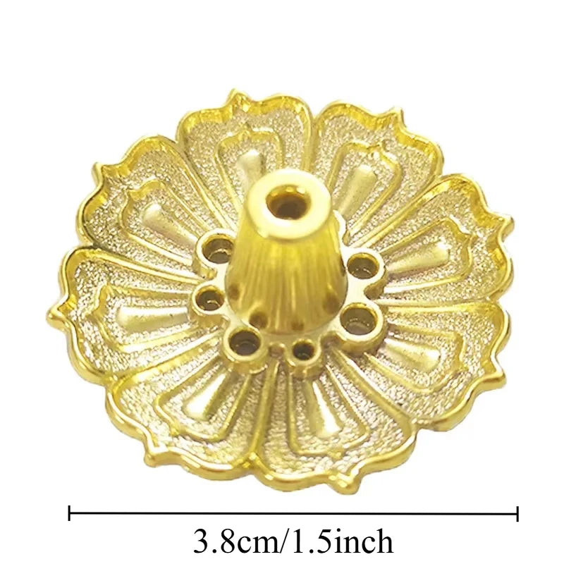 Metal Zen Lotus Buddha Incense Burner Incense Diffuser Incense Stick Holder Censer Buddhist Aromatherapy Use In Office Teahouse