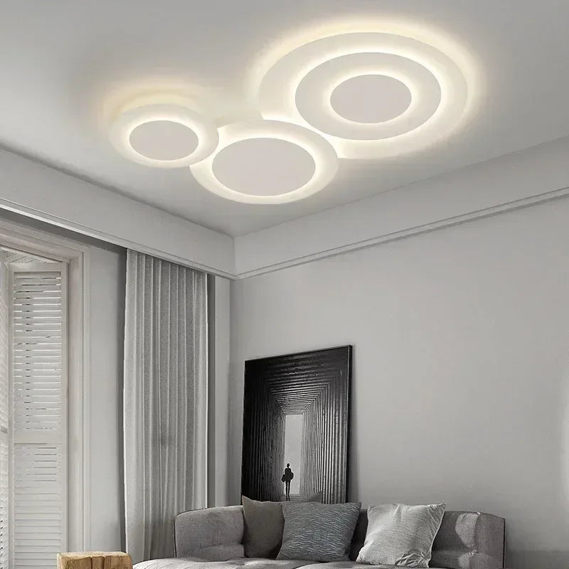 2025 Nordic Living Room Ceiling Lights White for Bedroom Hall Loft Ceiling Lamp Minimalist Decor Indoor Lighting Lusters Fixture