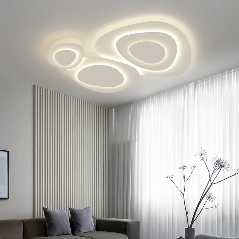 2025 Nordic Living Room Ceiling Lights White for Bedroom Hall Loft Ceiling Lamp Minimalist Decor Indoor Lighting Lusters Fixture