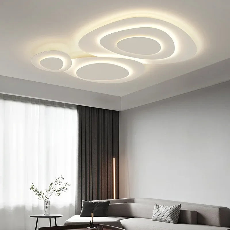 2025 Nordic Living Room Ceiling Lights White for Bedroom Hall Loft Ceiling Lamp Minimalist Decor Indoor Lighting Lusters Fixture