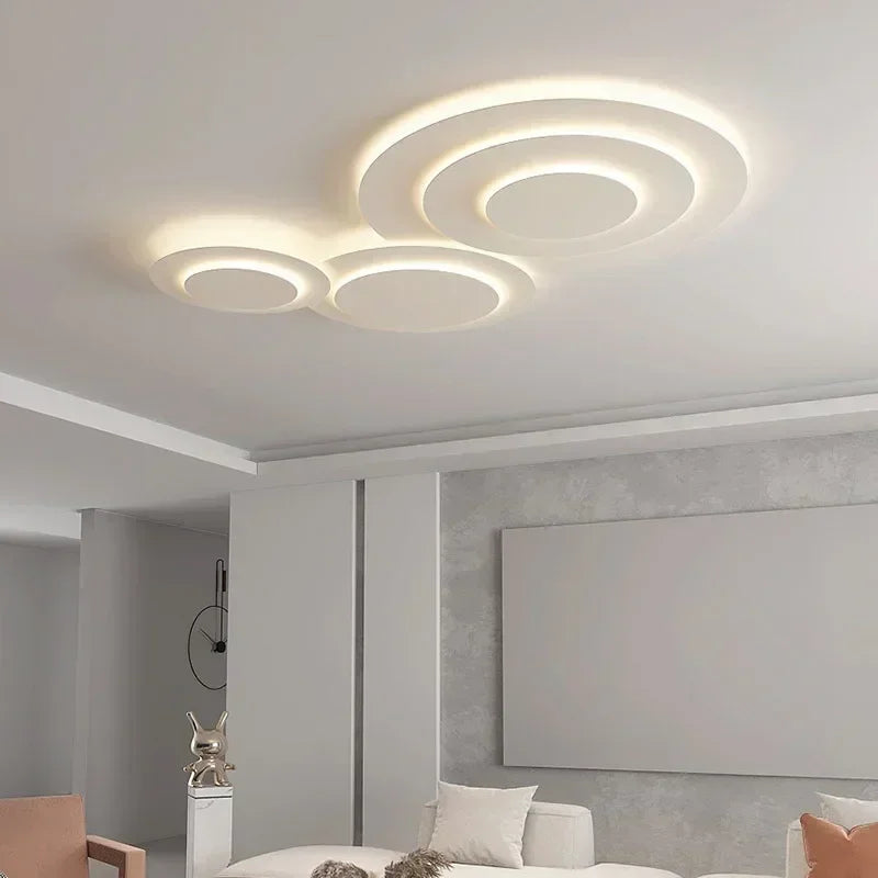2025 Nordic Living Room Ceiling Lights White for Bedroom Hall Loft Ceiling Lamp Minimalist Decor Indoor Lighting Lusters Fixture